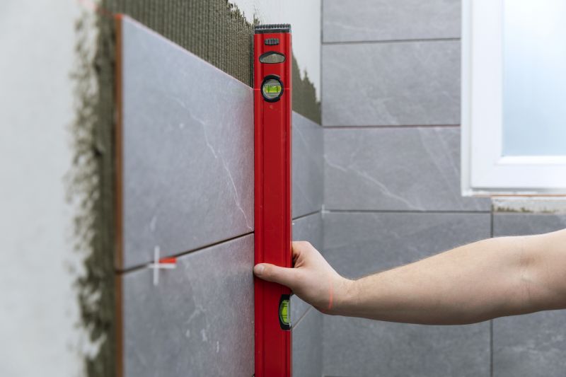 Textured Wall Tiles in Bathroom